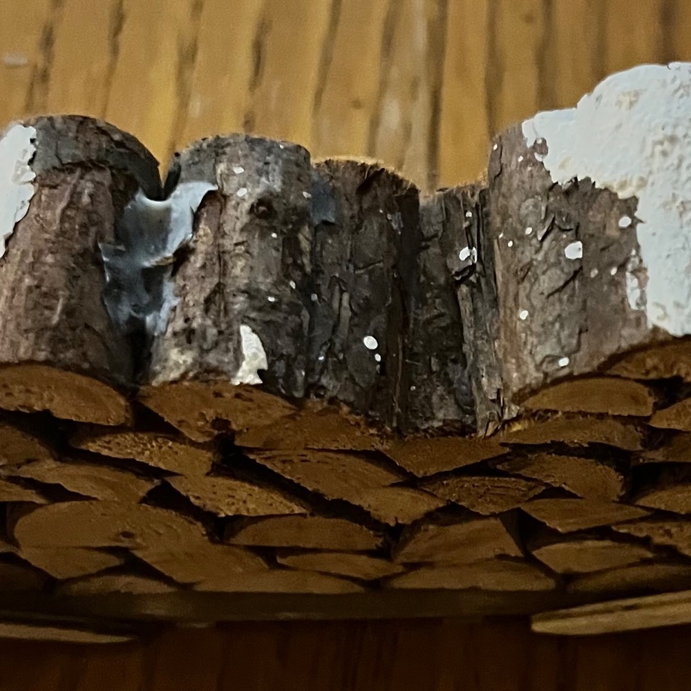 Set of 4 Dept. 56 Village Accessories. Stop Signs, Parking Meters, Trees, Logs - Picture 10 of 11